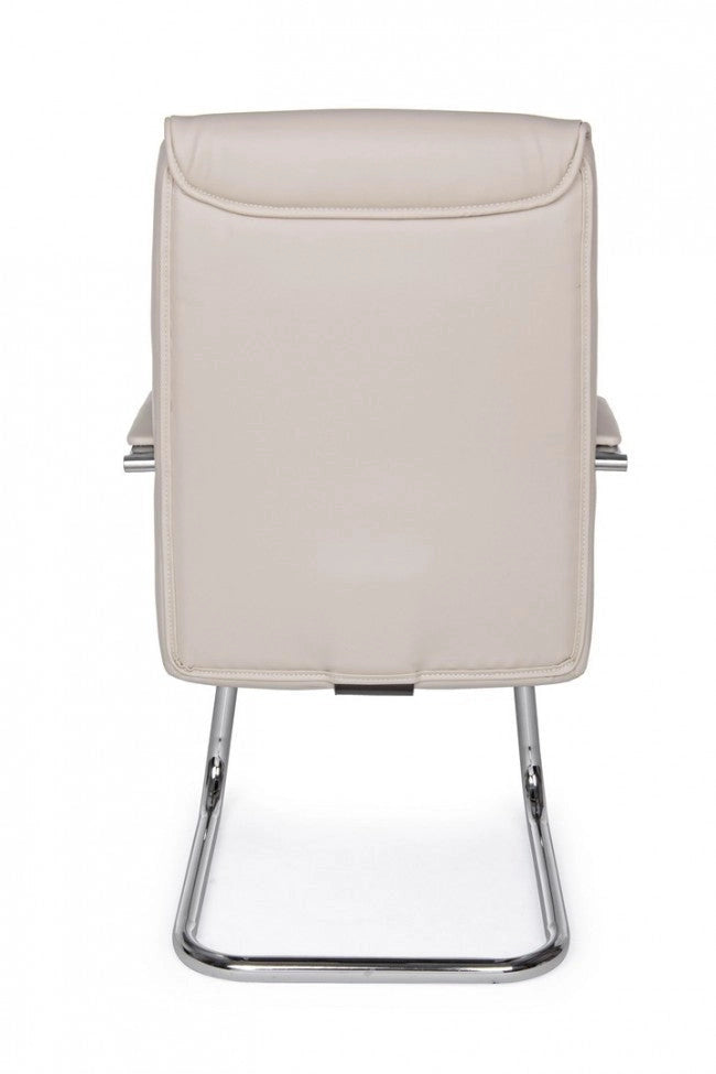 Set 2 Sedie Poltrone Attesa 58x60,5x101,5h cm da Ufficio Sydney Tortora
