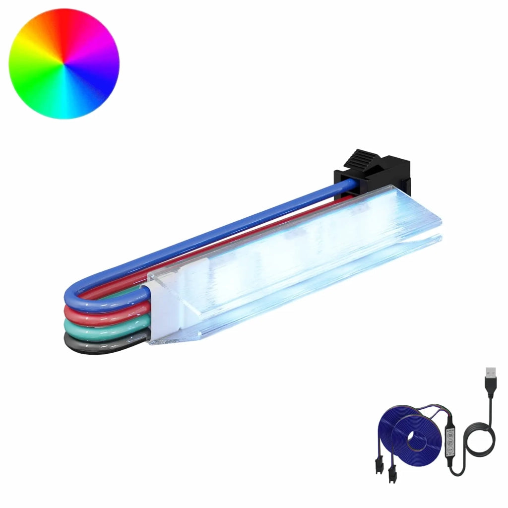Striscia LED 2 pz Nero e Multicolore 1745 mm Rame e plastica CFW6632870