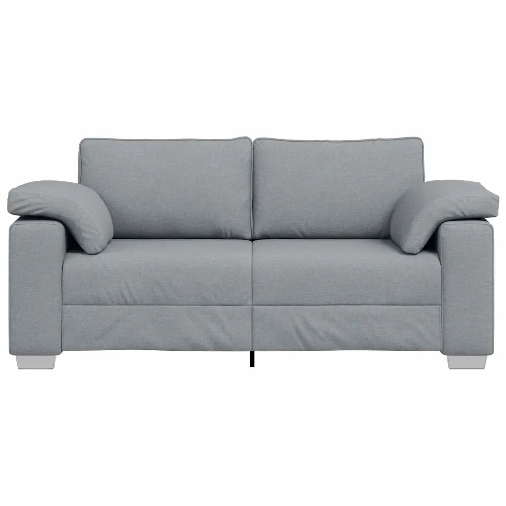 Divano a due posti Grigio chiaro 180 cm Tessuto 4105227