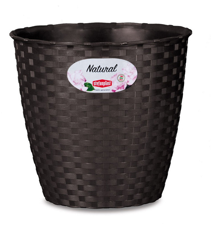 vaso natural da interno/esterno ï cm. 19x17,5 h col. bianco cod:ferx.vit33172