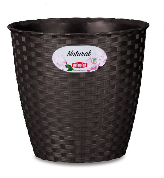 vaso natural da interno/esterno ï cm. 14x12,8 h col. bianco cod:ferx.vit33160