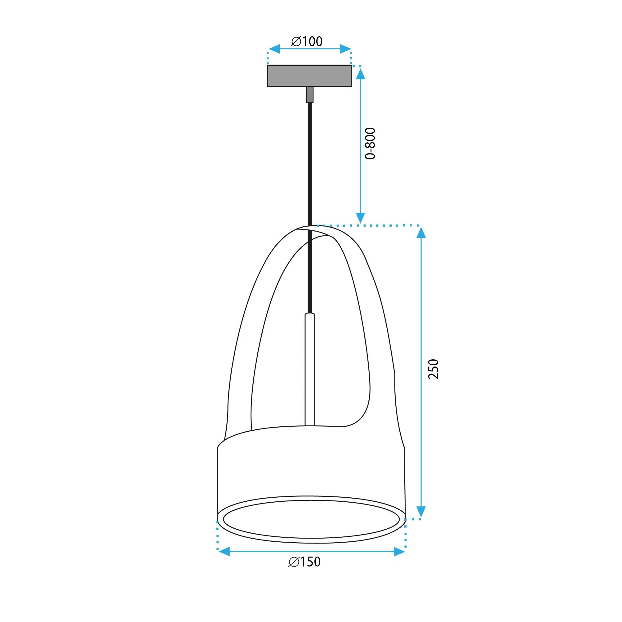 Lampada Da Soffitto Pensile Singola App1187-cp