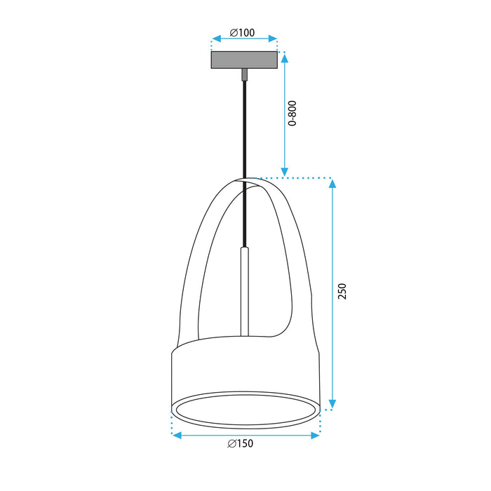 Lampada Da Soffitto Pensile Singola App1187-cp