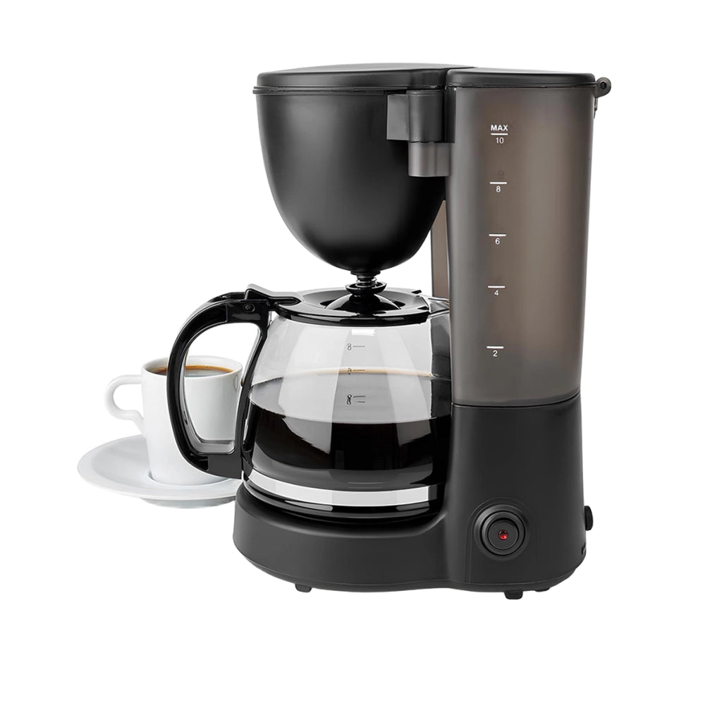 Macchina da Caffè a Filtro 10 Tazze Mantenimento in Caldo Spegnimento Automatico 750W Nero Butler