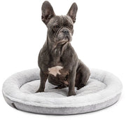 Letti per cani donut, lavabili & con fondo antiscivolo, Ø65 cm, grigio