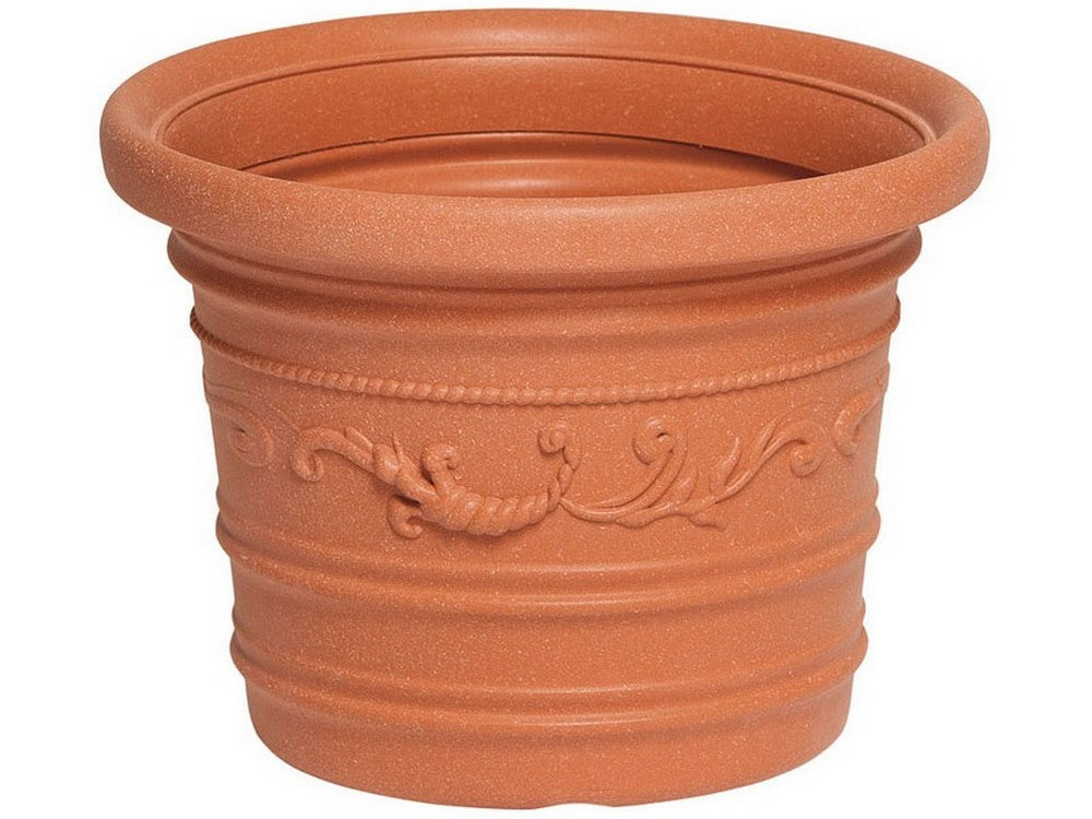 vaso tondo festonato prestige col. terracotta ï cm. 80 cod:ferx.vit52989
