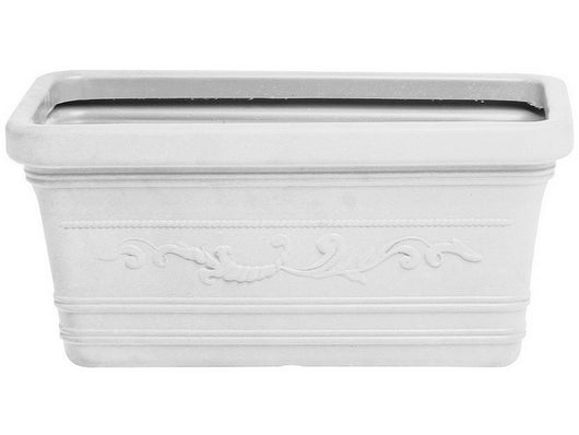 fioriera rettangolare festonata prestige col. bianco cm. 80 cod:ferx.vit52972