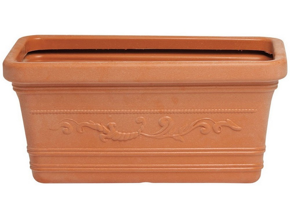 fioriera rettangolare festonata prestige col. terracotta cm.100 cod:ferx.vit52975