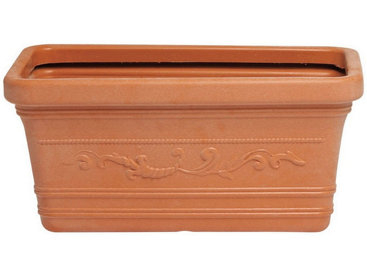 fioriera rettangolare festonata prestige col. terracotta cm.100 cod:ferx.vit52975