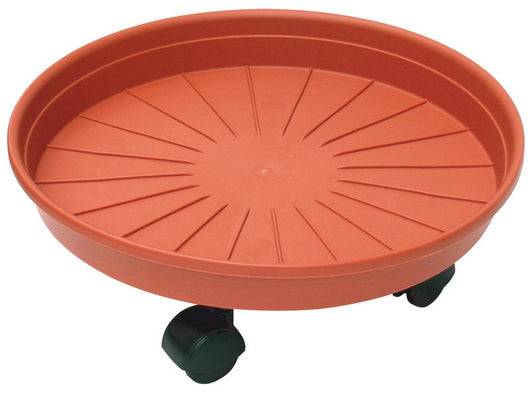 sottovaso tondo margherita con ruote  cm. 35 (ï) x 6 h cod:ferx.vit23779