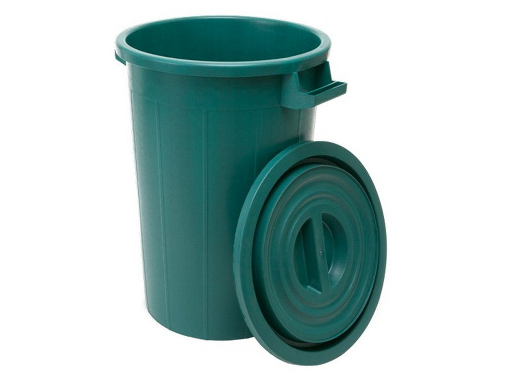 bidone per immondizia sovrapponibile col. verde lt.100 (h. cm. 66) cod:ferx.vit42478