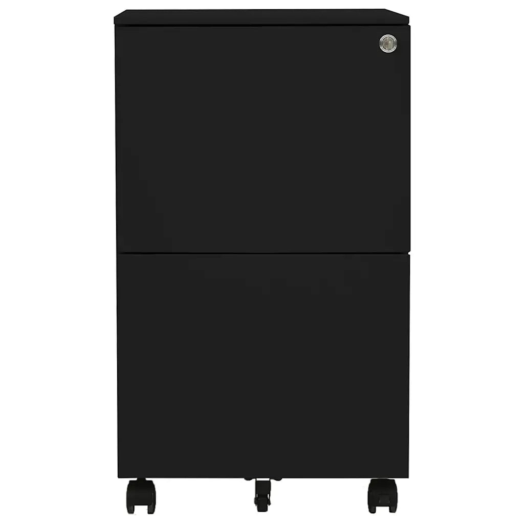 Schedario Mobile Nero 39x45x67 cm in Acciaio CFW4053442
