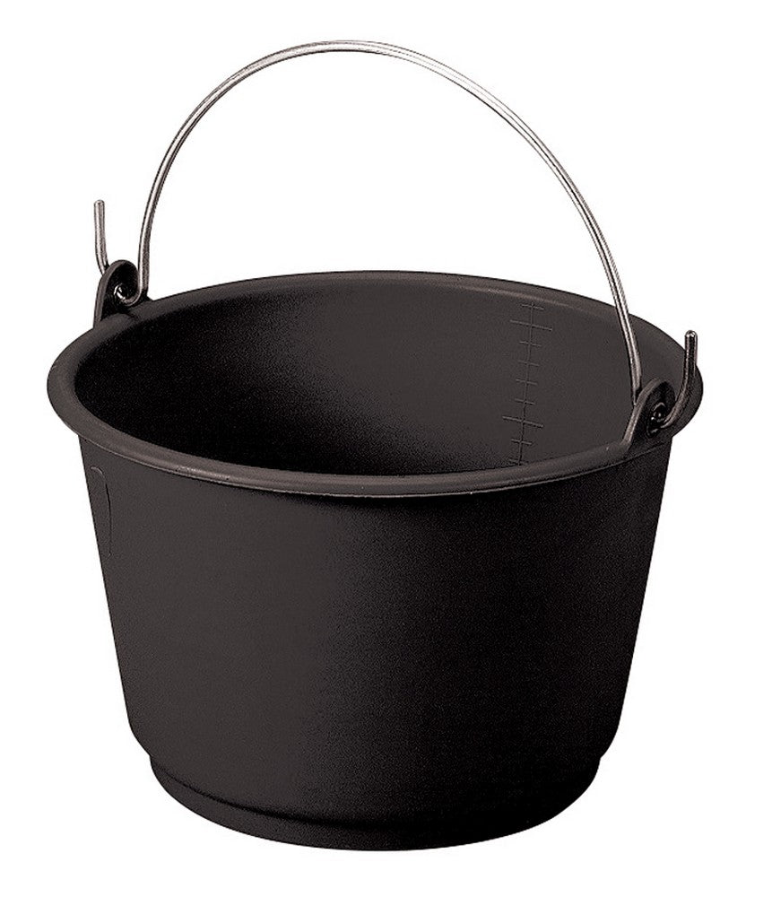 secchio in plastica graduato  lt. 18 - col. nero cod:ferx.vit33842