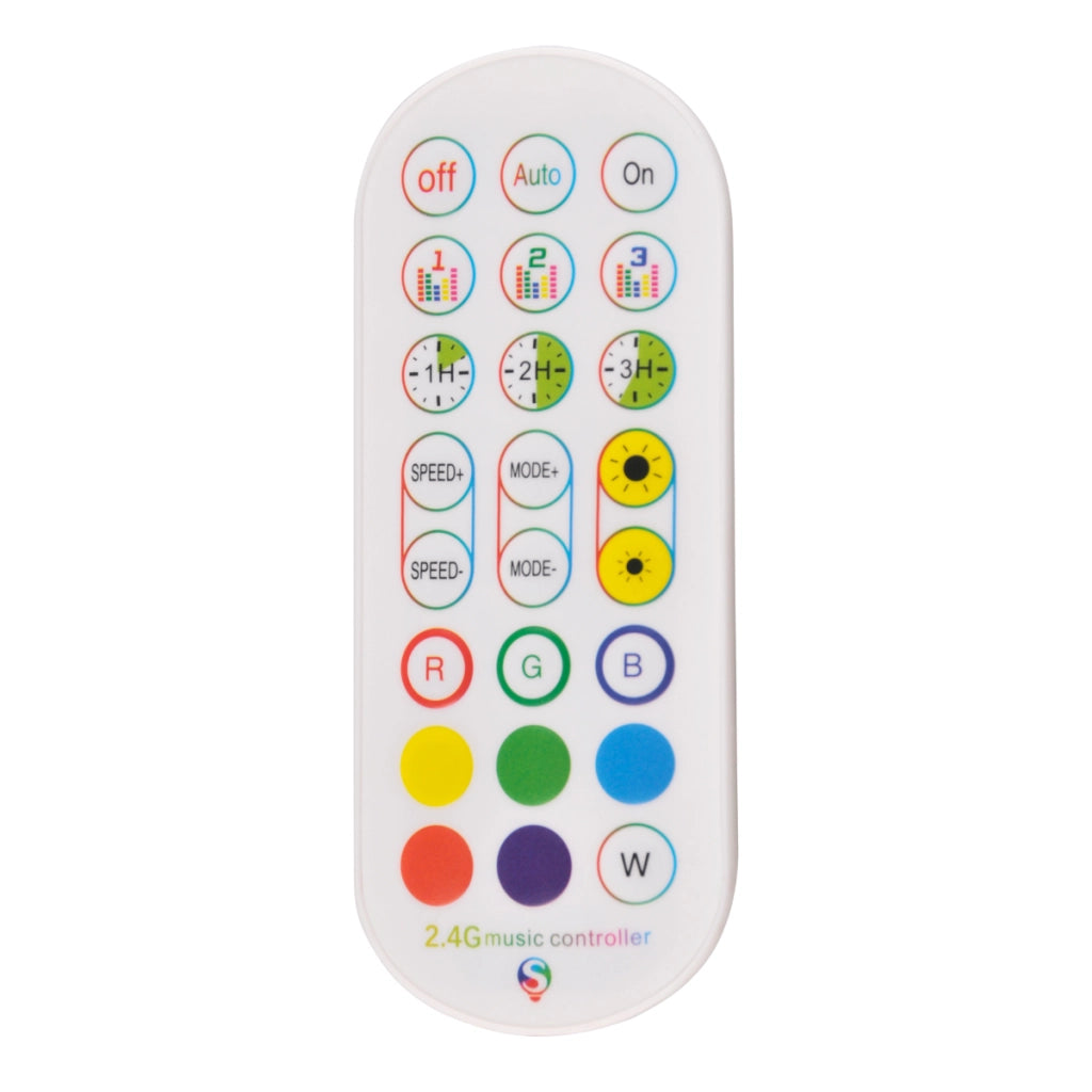 Lampada terra LED RGB musicale con telecomando Polux