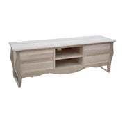 Porta tv  classico in legno bombato 4 cassetti grezzo l.182 p.50 h.61 (3026) - Mobili 2G