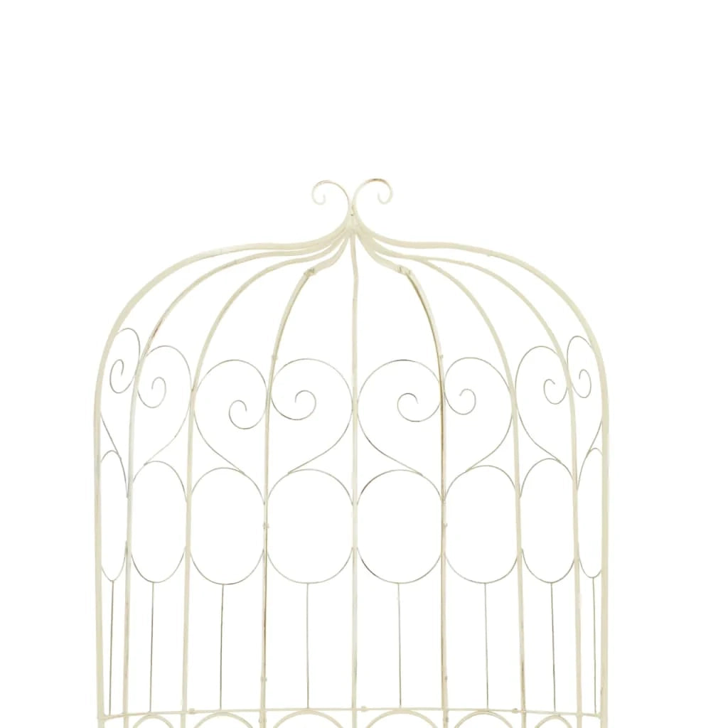 Panca da giardino mobili da esterno terrazza 95 x 54 x 200 cm latta antica 02_0011335