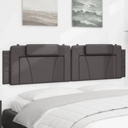 Cuscino Testiera Viana Grigio 200 cm in Similpelle 374817