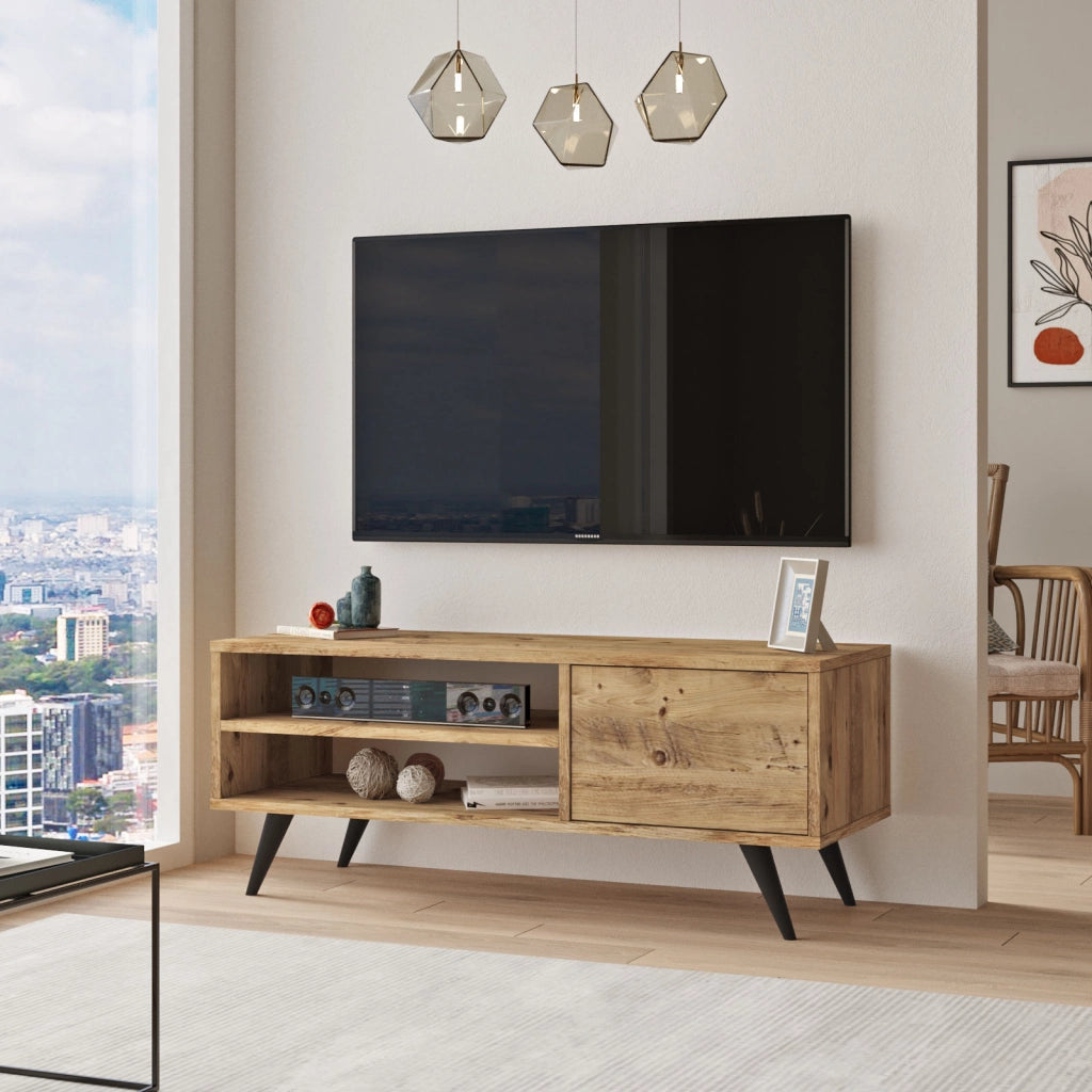 Porta TV in legno "Imo" - 110 x 40 x 44 cm - Marrone