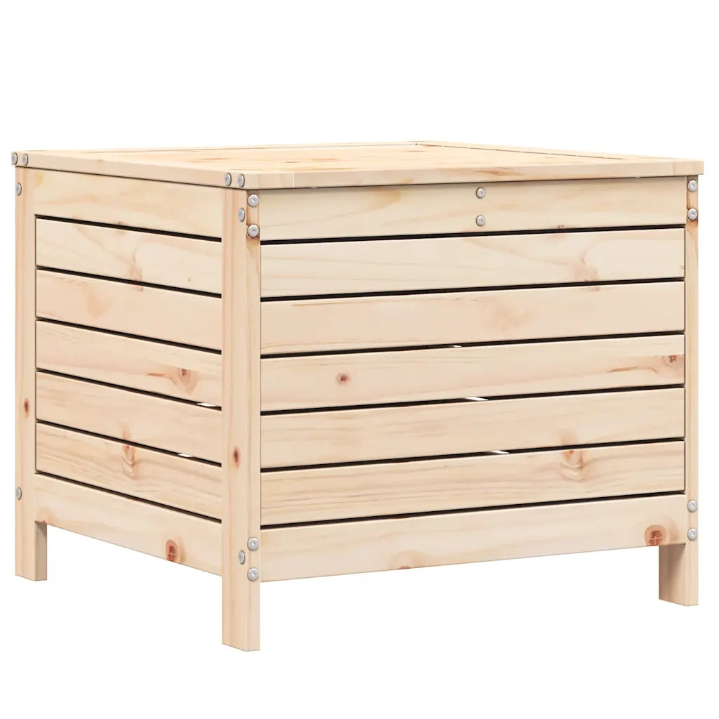 Sedia da giardino-Poggiapiedi da Giardino 62x63,5x53,5 cm Legno Massello di Pino
