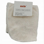 Trade Shop - Cuffia Asciugamano Assorbente Shampoo Bagno Doccia Asciuga Capelli Beige 69608 -