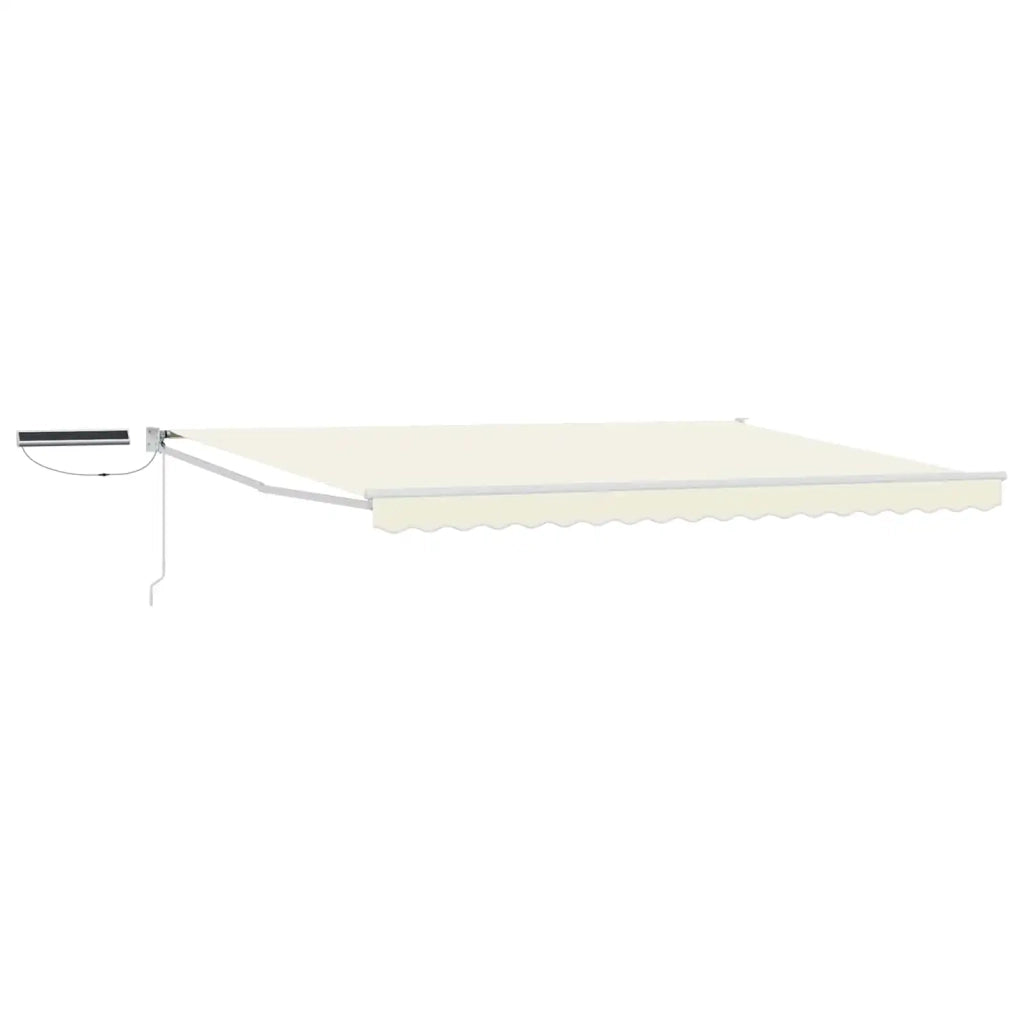 Tettuccio Elettrico Retrattile Crema e Bianco 4 x 2 m 3419912