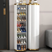 scarpiera Scarpiera girevole a 360 gradi per riporre l'ingresso - Moderno supporto in metallo per piccoli spazi - Supporto verticale per organizer per scarpe (dimensioni: 32 * 120 cm/12,6 * 47 po