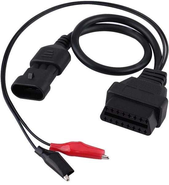 Adattore OBD2 diagnostico - 3 pin a 16 pin - compatibile con Lancia - 40 cm - strumenti di diagnostica - cavo di adattamento per auto