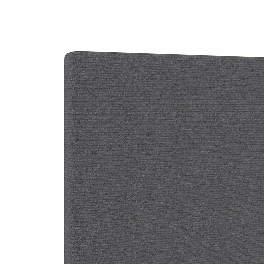 Testiera LED con testiera Grigio scuro 144 cm Tessuto in Cords 3338327