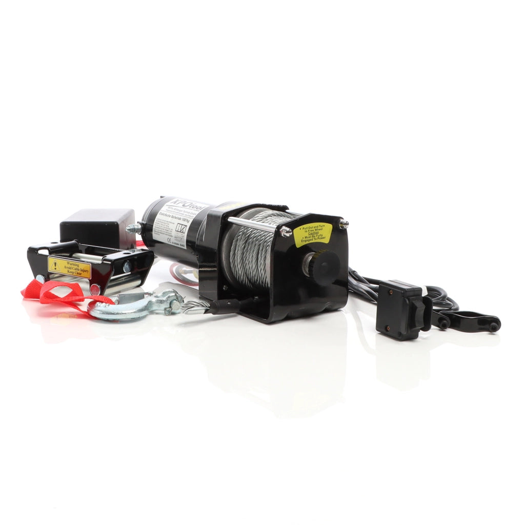 Argano elettrico Verricello a motore 12V 1587kg Cavo acciaio 10,5m Motore 1,5CV Fuoristrada