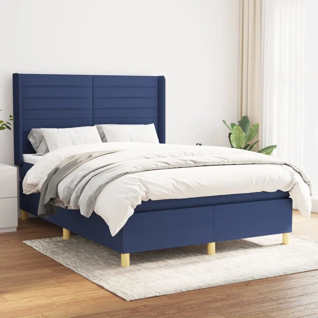 Giroletto a Molle con Materasso Blu 140x200 cm in Tessutocod mxl 122587