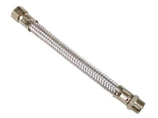 FLESSIBILE INOX M3/8 - F3/8- - M 3/8 F 3/8 cm.20 - 10 pezzi AGLAIA