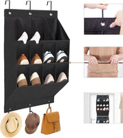Organizzatore di scarpe a 12 tas - per appendere sopra la porta, la parete, la porta della cucina o in qualsiasi altro punto - 12 tasche