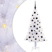 Albero di Natale | Decorazioni natalizie artificiale Bianco 150 cm PVC e Acciaio