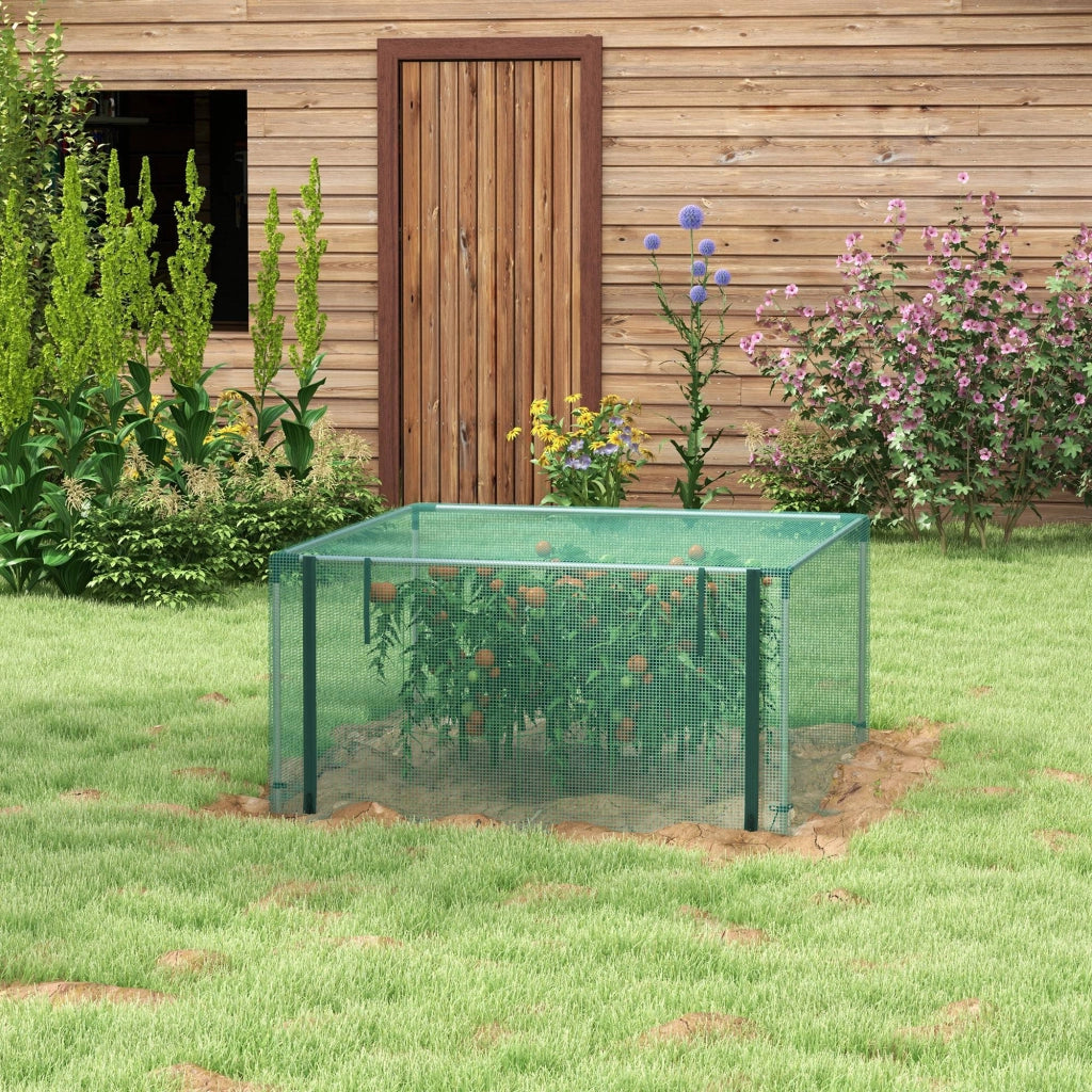 Tenda da giardino con rete ¨C zephmum ¨C verde/argento 125x125x62.5