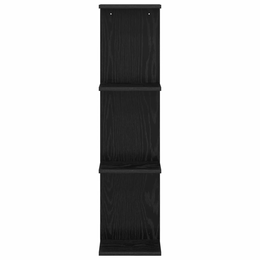 Scaffale da parete 2 pz Rovere Nero 22 x 15 x 100 cm 8012439