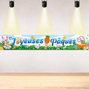 Decorazione da Esterno per Feste - Bannière Lunga in Tessuto - Dimensioni 270 x 40 cm - Tessuto