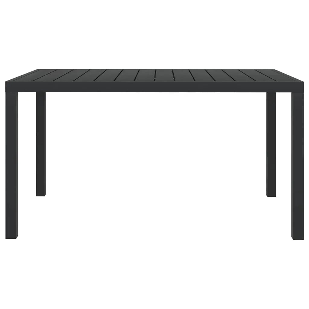 Set da Pranzo per Giardino 5 pz con Cuscini Polyrattan Grigio 3095029