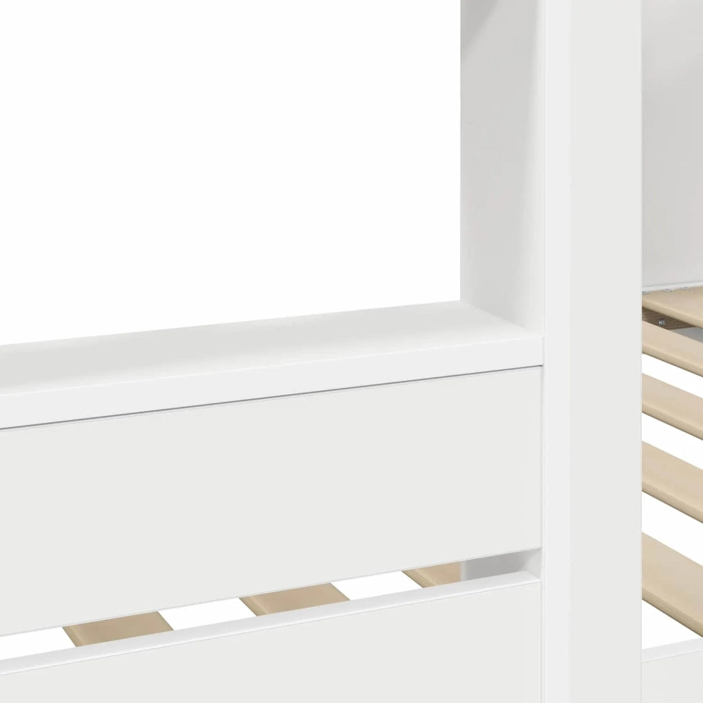Letto a Castello per Bambini Bianco 80 x 200 cm