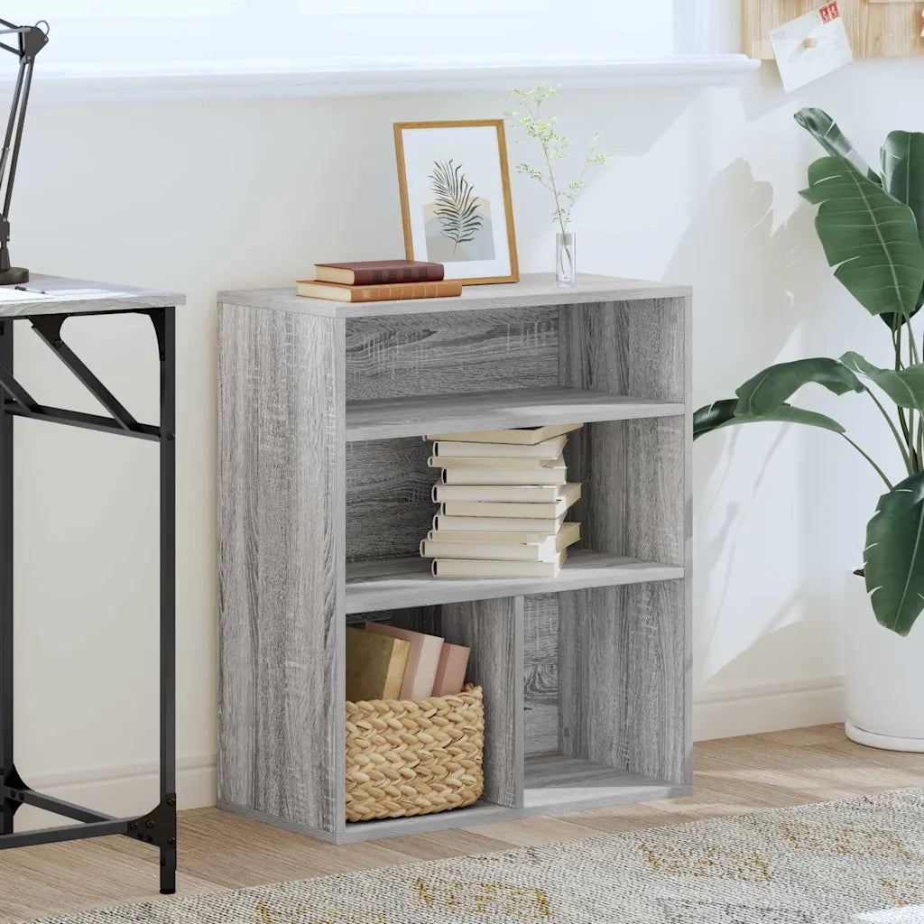 Libreria Grigio Sonoma 60x30x71,5 cm in Legno Multistrato 860315