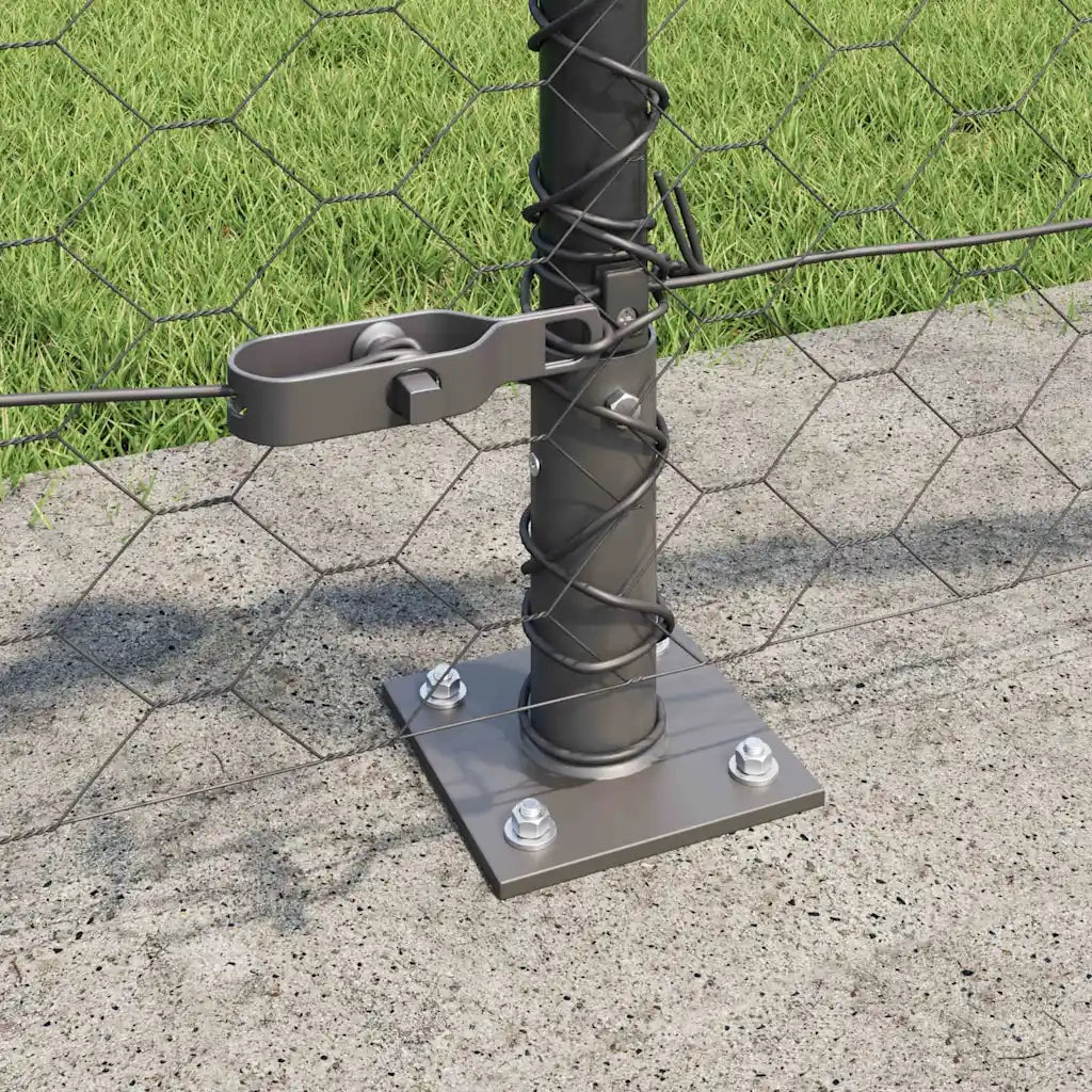 Palo della recinzione Grigio 100 x 0,6 m (rete da 50 mm)