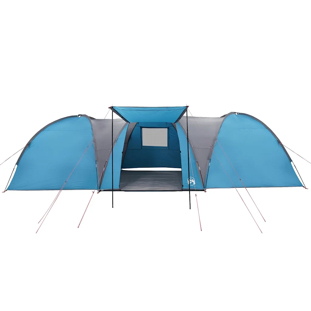 Tenda da Campeggio | Tenda Familiare a Cupola per 8 Persone Blu Impermeabile