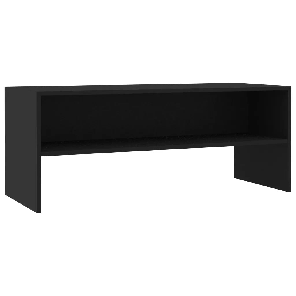 Mobile TV Nero 100x40x40 cm in Truciolato