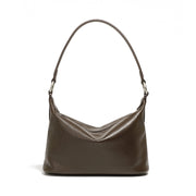 Borsa a tracolla da donna in vera pelle, stile western, marrone