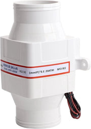 Bilge Ventilatore Silenzioso con Alta Potenza - Consumo Elettrico Basso - 3In In Line - per Yacht, Edifici, Caravan.