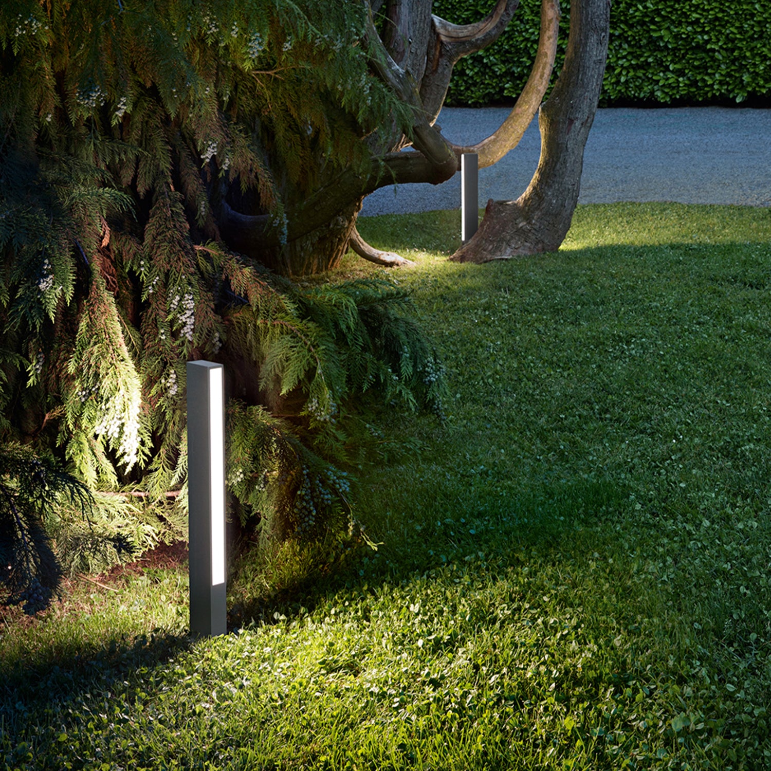 Paletto Moderno Pole Alluminio Antracite Led 11W 3000K Ip65