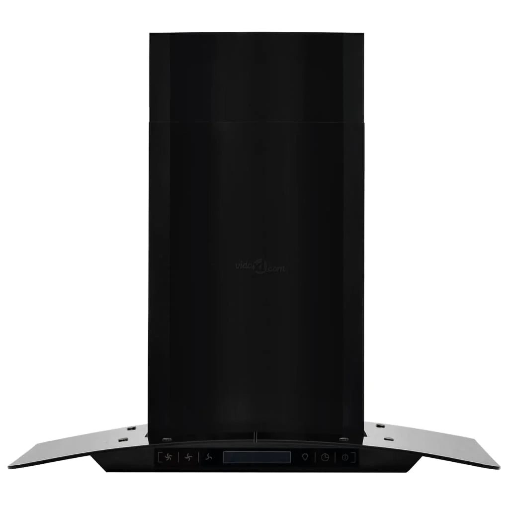Cappa aspirante a parete in acciaio inox 756 m³/h 60 cm nero 02_0005842
