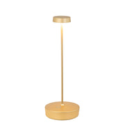 Lampada a led da tavolo Swap Oro opaco ricaricabile e dimmerabile con batteria fino a 12 ore