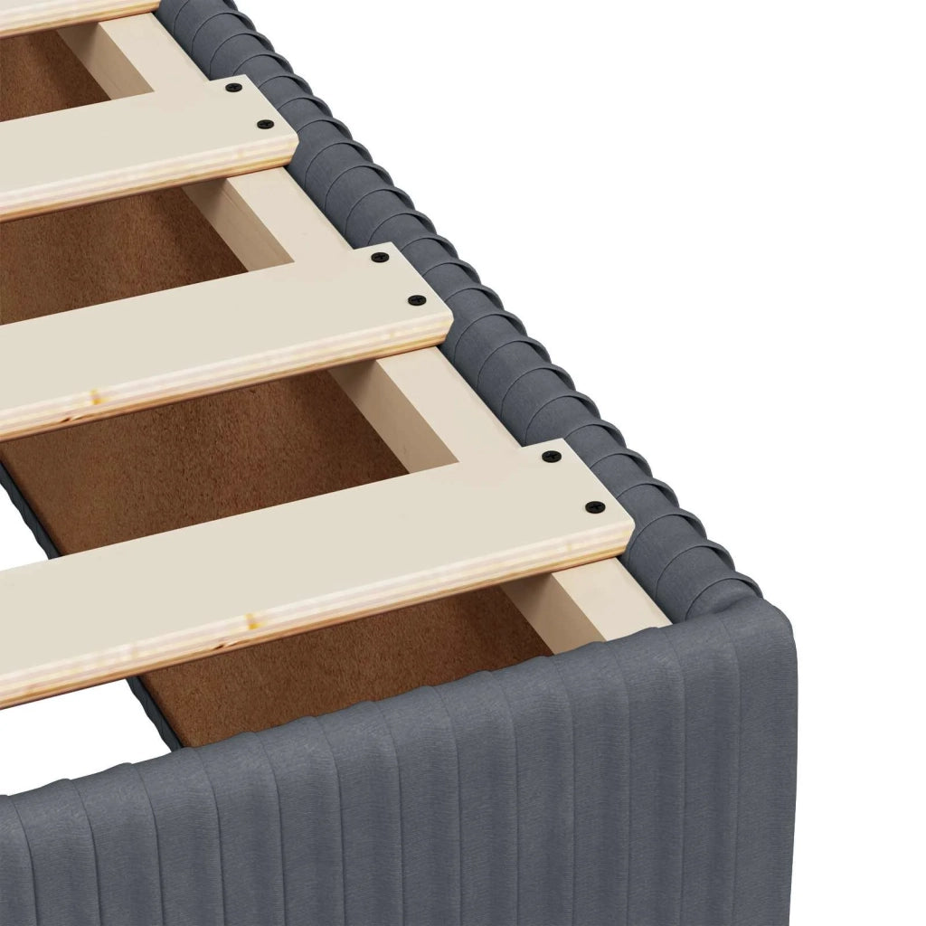 Letto box spring con materasso Grigio Scuro 180 x 200 cm 3451722