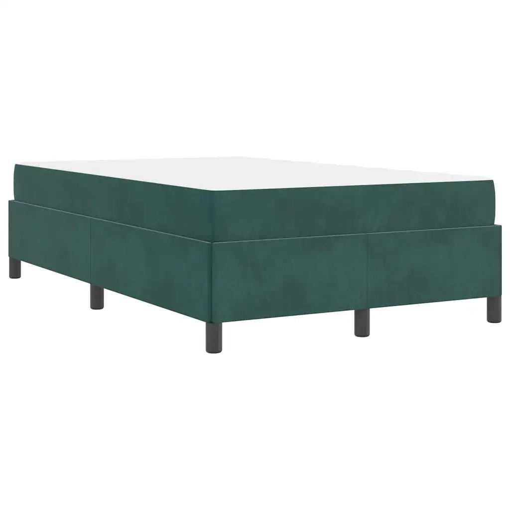 vidaXL Struttura del letto Verde scuro e bianco 120 x 190 cm Velluto