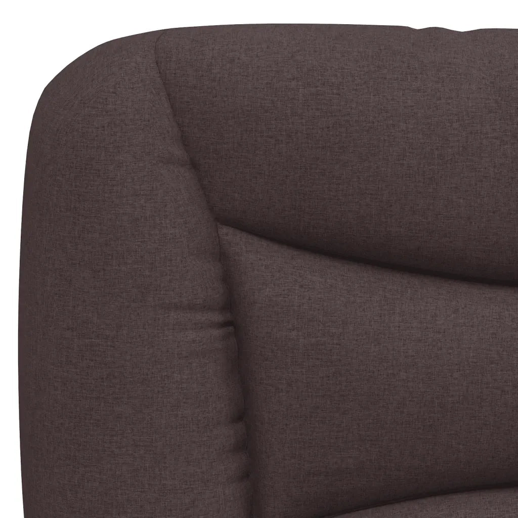 Cuscino Testiera Hvar Marrone Scuro 140 cm in Tessuto CFW4139072